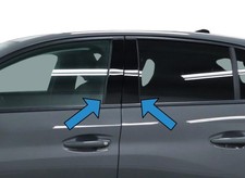 Coprivetro montante B nero